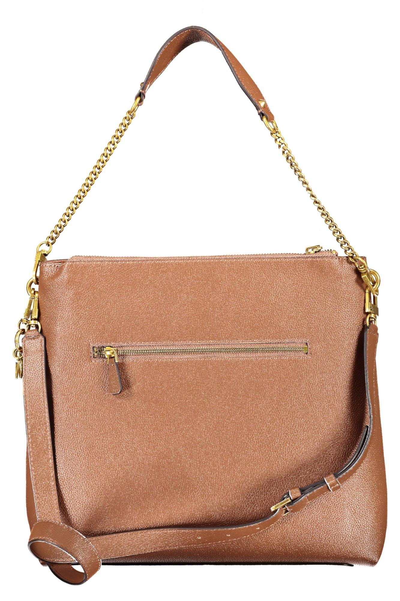 Guess Jeans Chic Brown Polyurethane Shoulder Bag - PER.FASHION