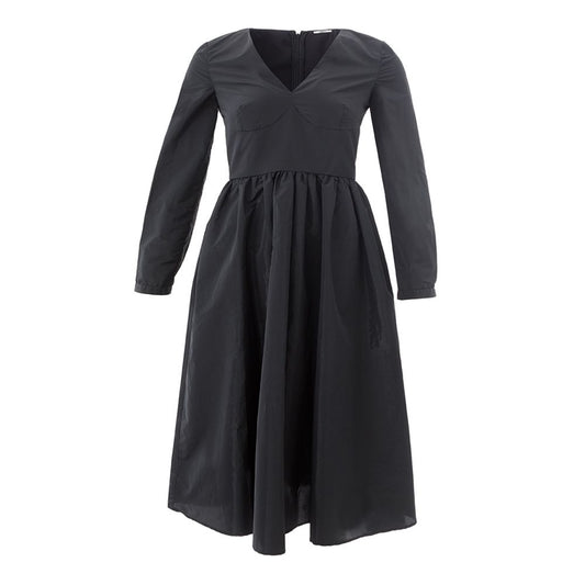 Lardini Elegant Black Polyester Dress - PER.FASHION