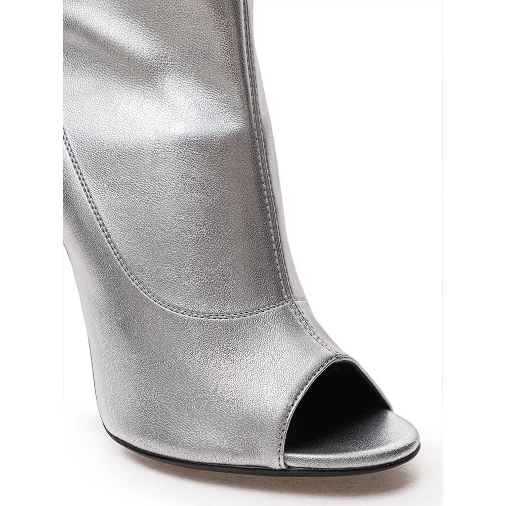 Giuseppe Zanotti Silver Leather Boot - PER.FASHION