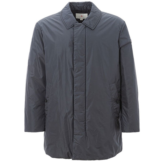 Peuterey Sleek Grey Дизайнерская мужская куртка из полиамида