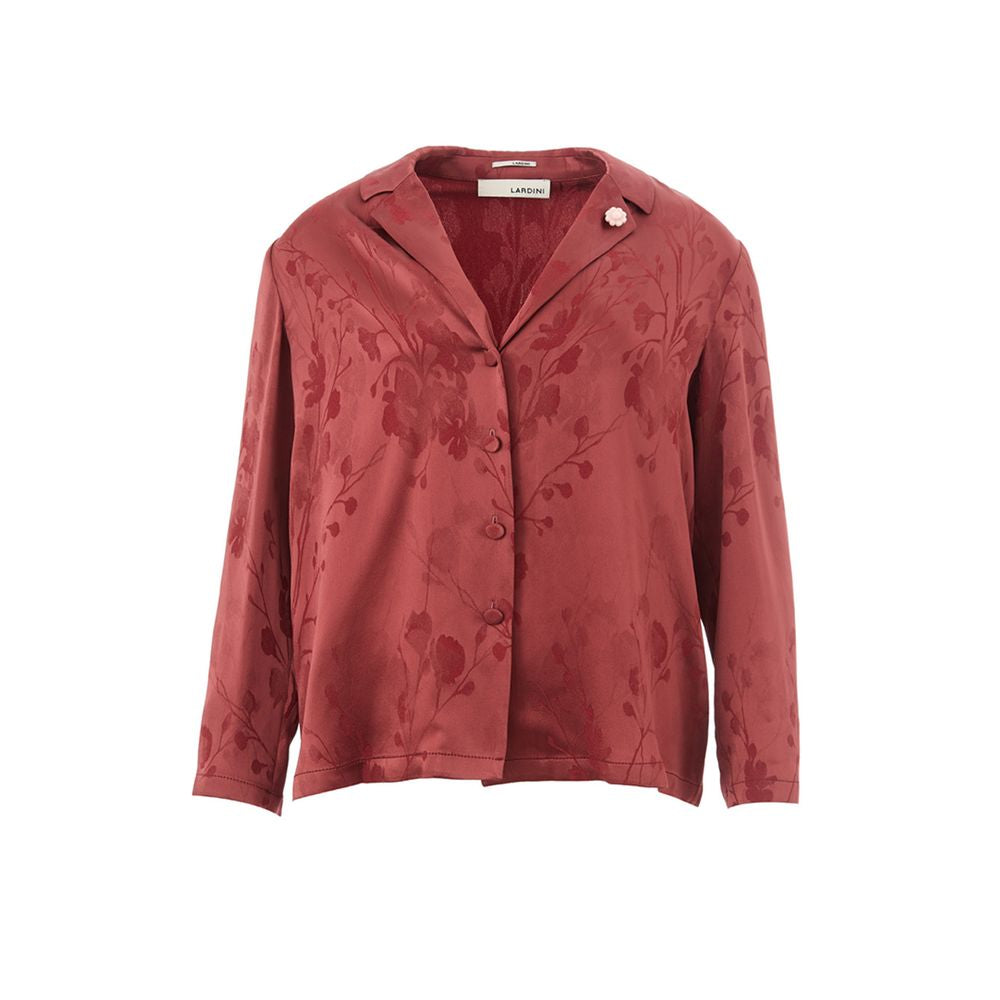 Camicia Elegante da Donna Lardini in Acetato Rosso