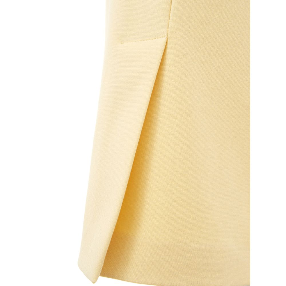 Lardini Elegant Yellow Viscose Skirt for Women