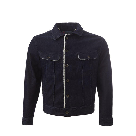 Lardini Blue Cotton Jacket - PER.FASHION
