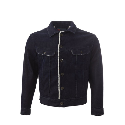 Lardini Elegant Cotton Blue Jacket for Men