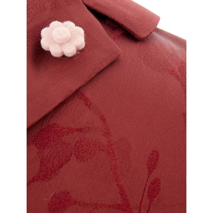 Camicia Elegante da Donna Lardini in Acetato Rosso