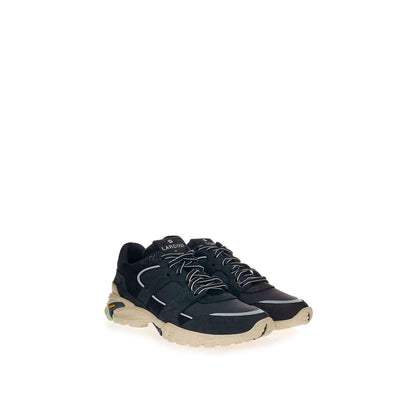 Sneakers Lardini eleganti in pelle scamosciata e nylon in nero senza tempo