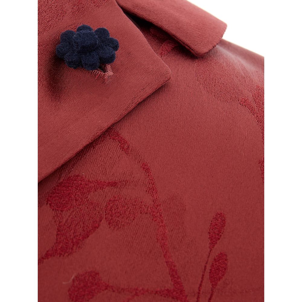 Camicia Elegante da Donna Lardini in Acetato Rosso