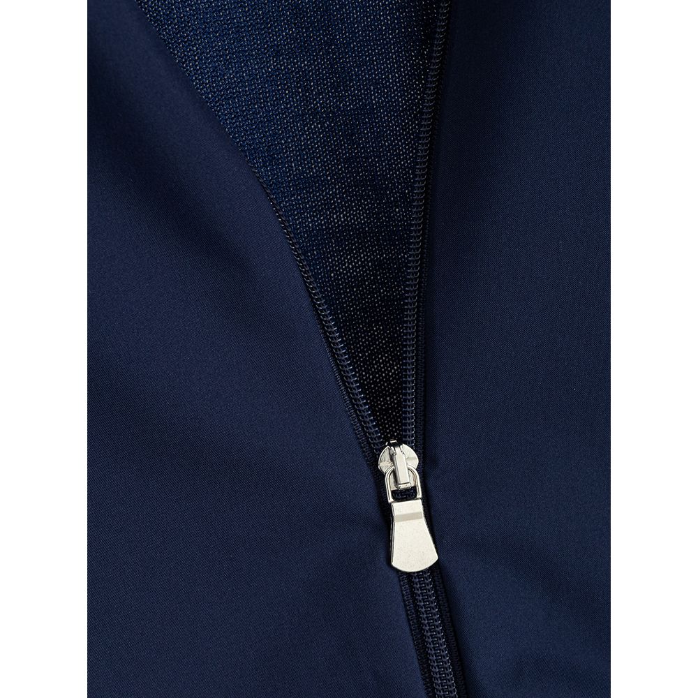 Elegante cardigan in lana da uomo Gran Sasso in blu classico
