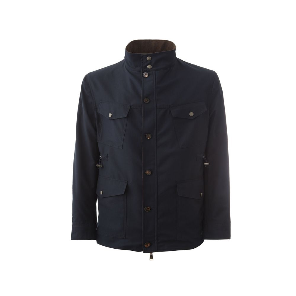 Lardini Elegant Wool Blue Jacket for Men