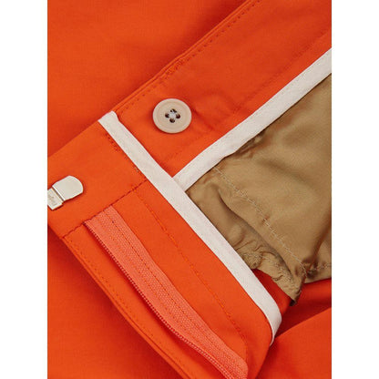 Pantaloni Lardini Eleganti in Cotone Arancione da Donna