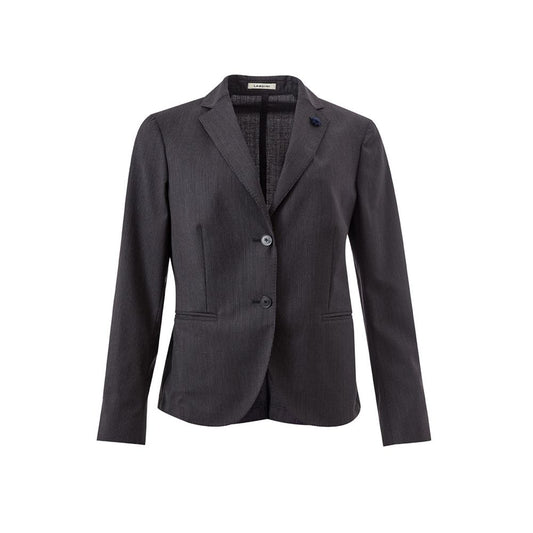 Lardini Chic Gray Cotton Jacket - PER.FASHION