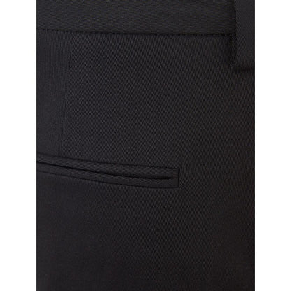 Lardini Italian Elegance Cotton Black Trousers