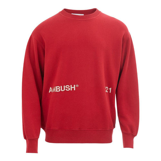 Ambush Crimson Knit Cotton Sweater - PER.FASHION