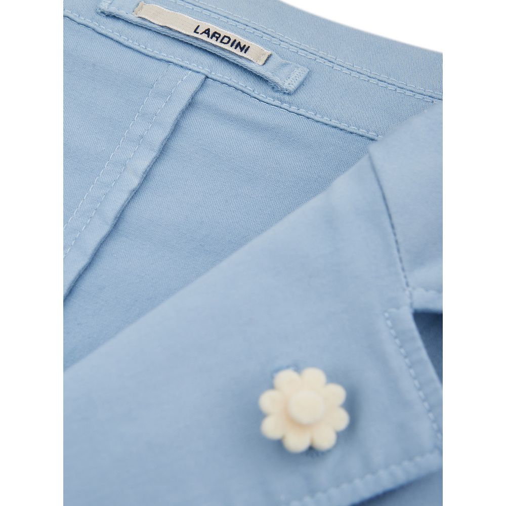 Lardini Elegant Turquoise Cotton Jacket