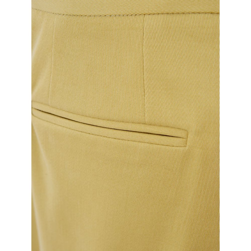 Pantalone Elegante Lardini in Cotone Dorato