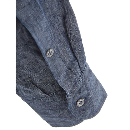 Lardini Elegant Flax Blue Shirt for Men