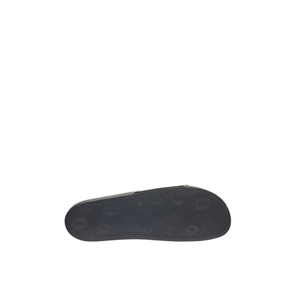 Marcelo Burlon Sleek Black Cotton Sandals for Men - PER.FASHION