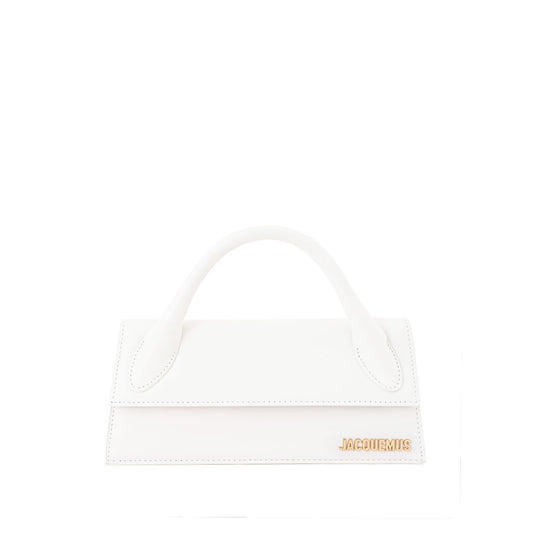 Jacquemus Chic White Leather Handbag for Sophisticated Elegance
