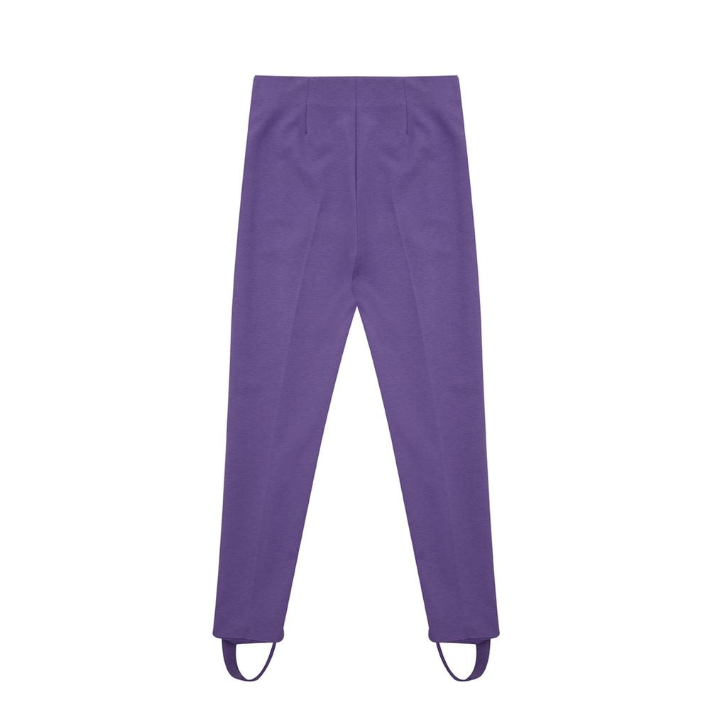 Pantalone Elegante Lardini in Viscosa Viola