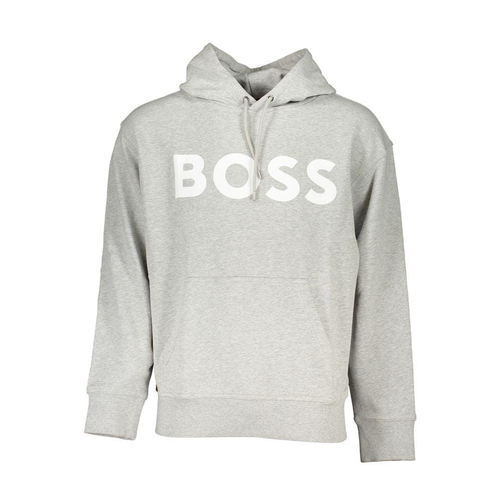 Hugo Boss Gray Cotton Sweater - PER.FASHION