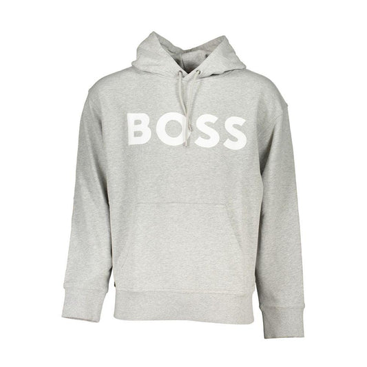 Hugo Boss Gray Cotton Sweater - PER.FASHION