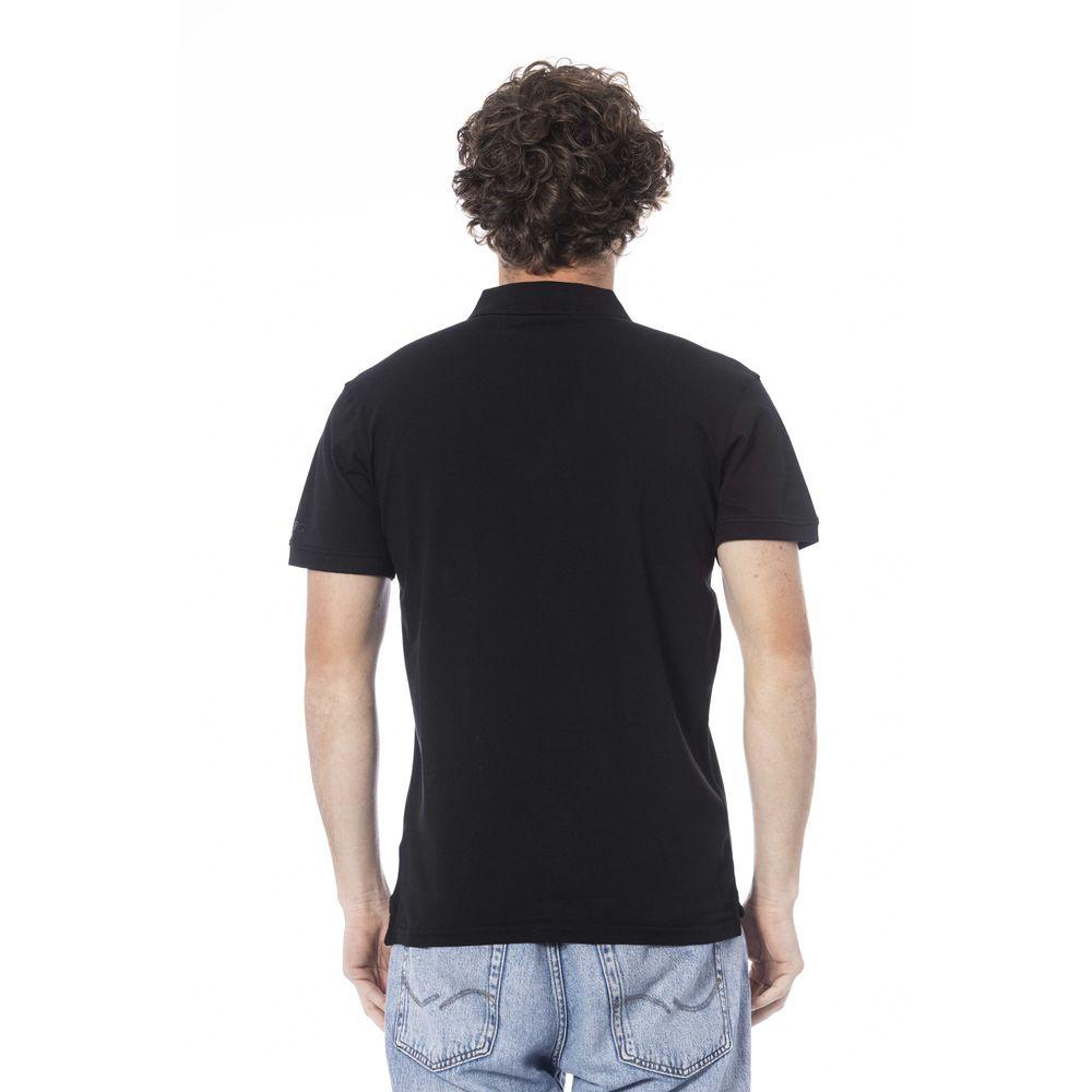 Iceberg Black Cotton Polo Shirt - PER.FASHION