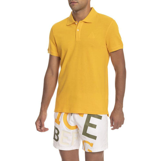 Iceberg Yellow Cotton Polo Shirt - PER.FASHION