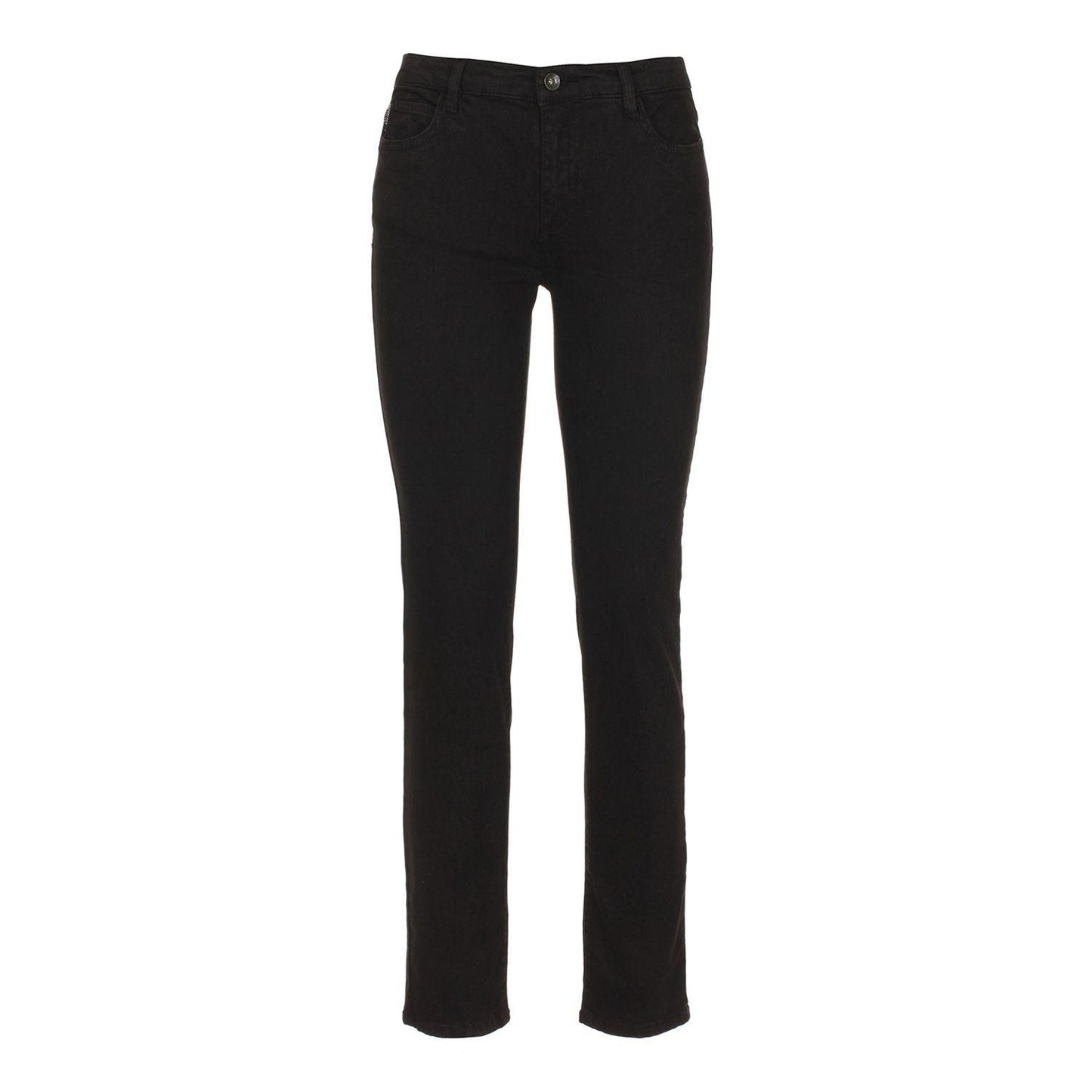 Imperfect Chic Black Cotton Blend Trousers - PER.FASHION