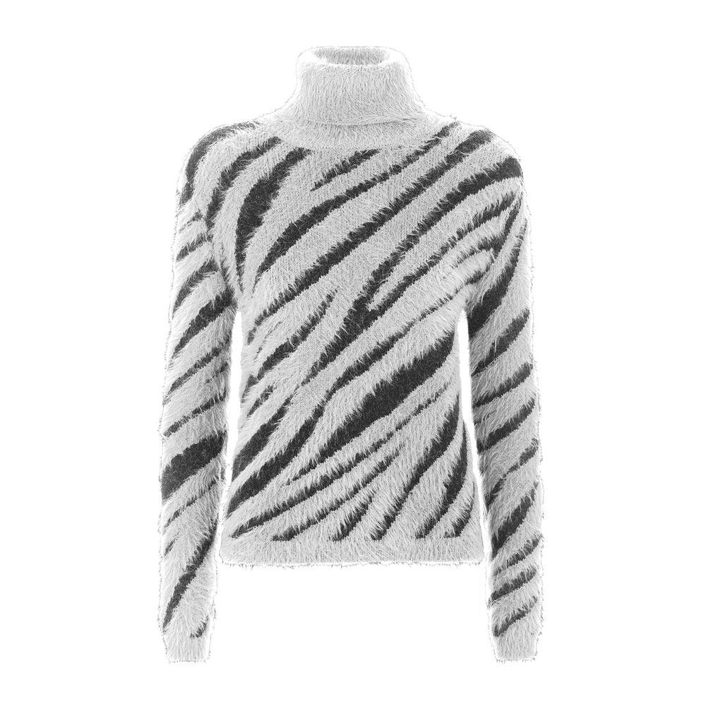 Imperfect Chic High Collar Stripe Sweater - PER.FASHION