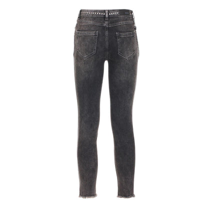 Imperfect Elegant Black Denim Trousers - PER.FASHION