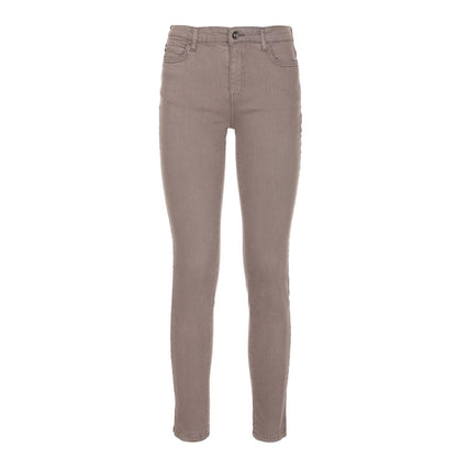 Imperfect Impeccable Gray Cotton Stretch Pants - PER.FASHION