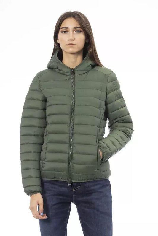 Invicta Chic Green Quilted Hooded Jacket - PER.FASHION