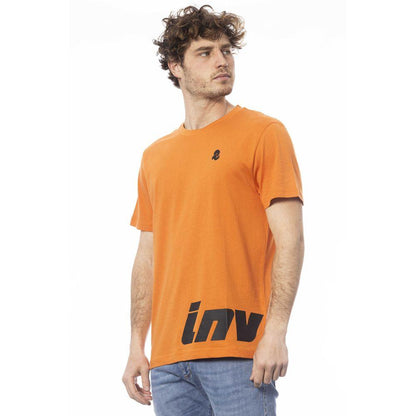 Invicta Vibrant Orange Crew Neck Logo Tee - PER.FASHION