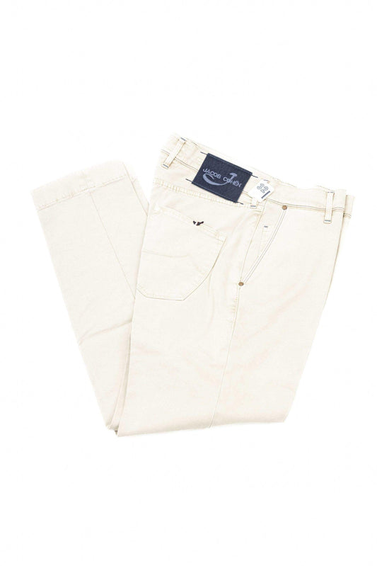 Jacob Cohen Elegant Silver Chino Model Trousers - PER.FASHION