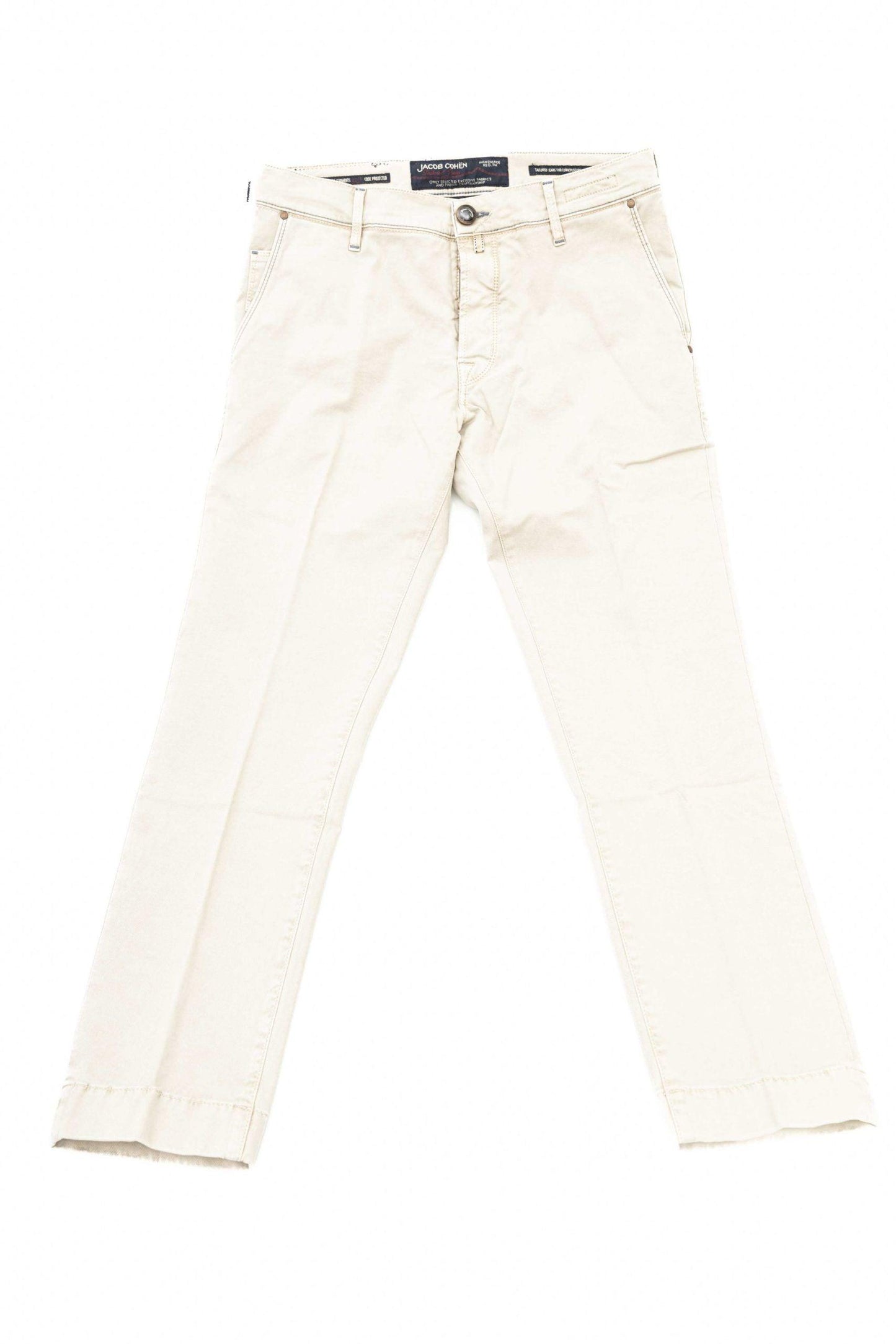 Jacob Cohen Elegant Silver Chino Model Trousers - PER.FASHION