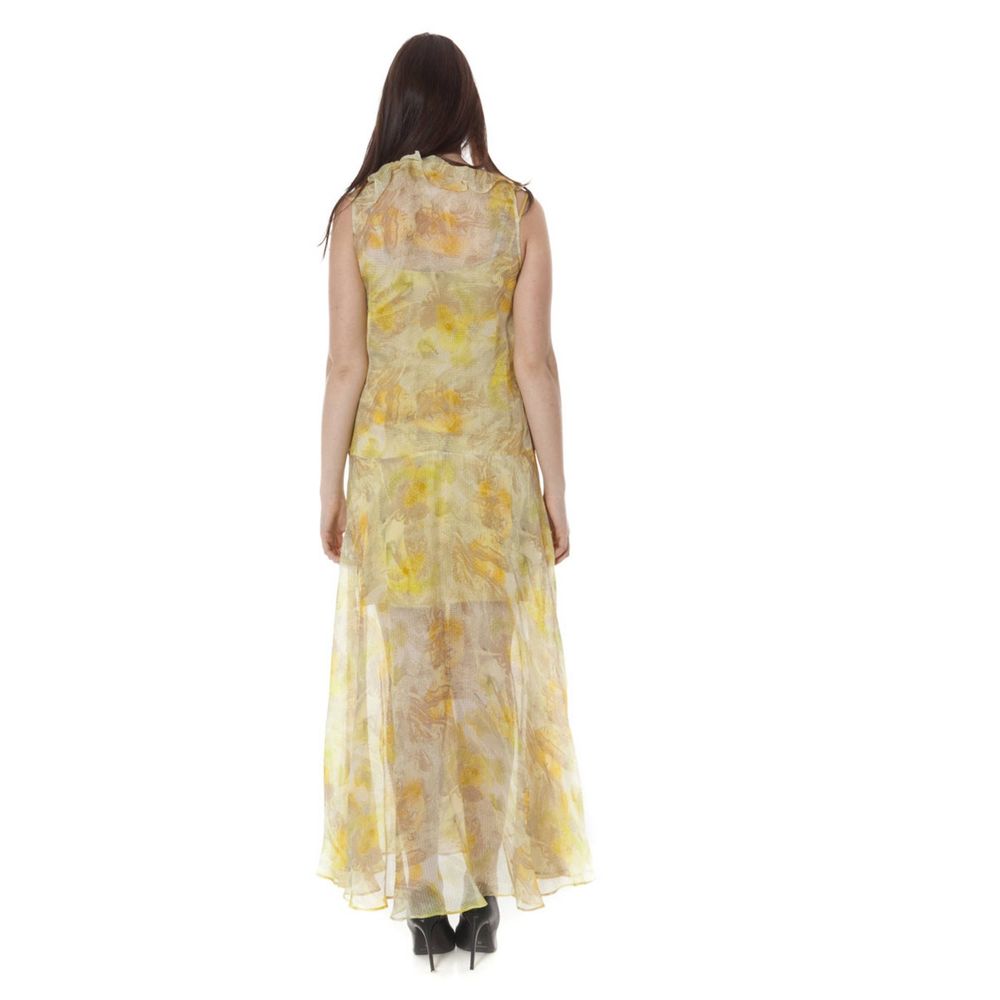 John Galliano Yellow Polyester Dress