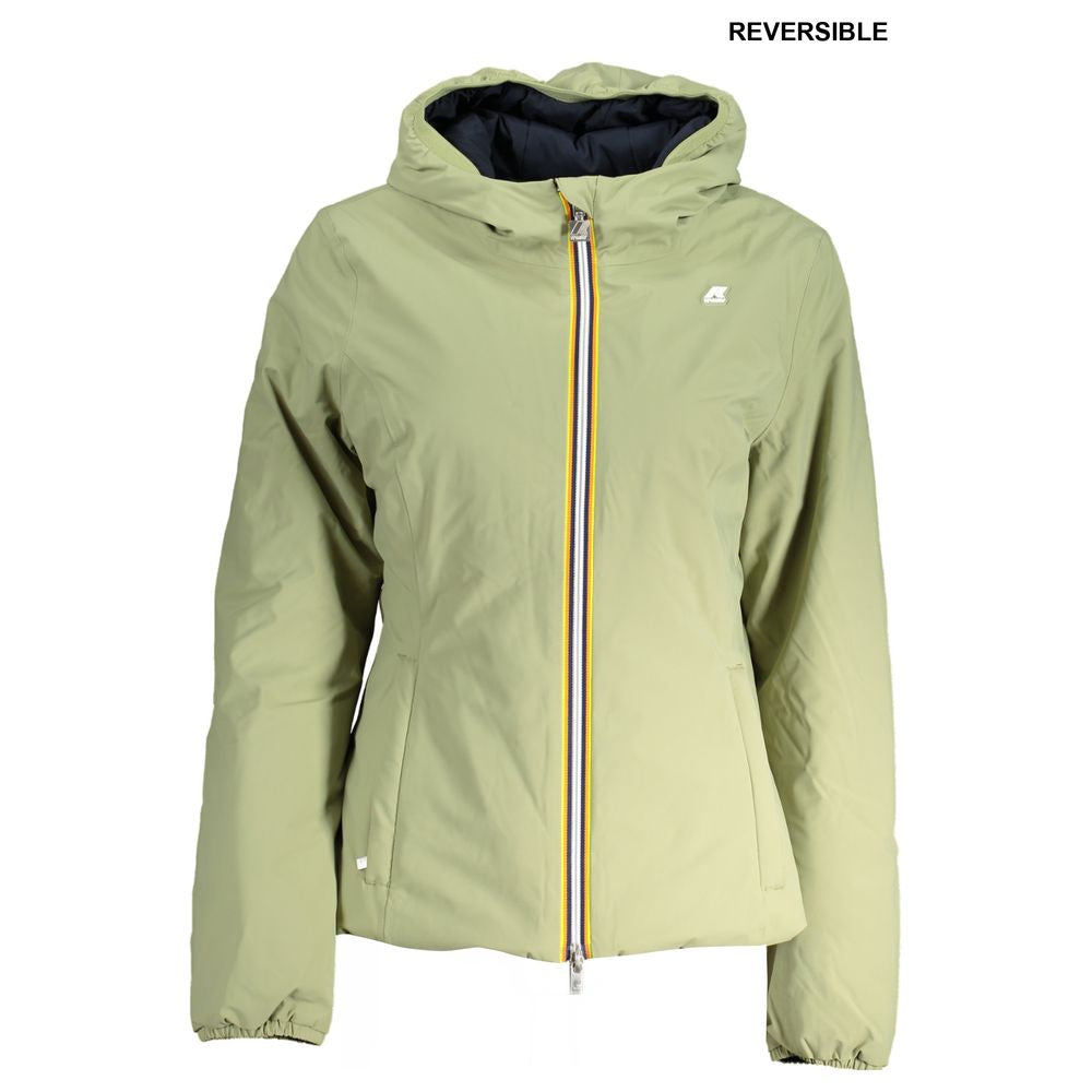 K-WAY Green Nylon Jackets & Coat women