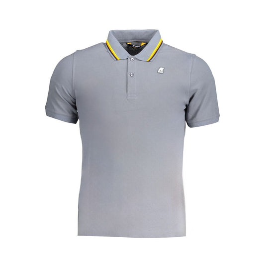 K-WAY Gray Cotton Polo Shirt