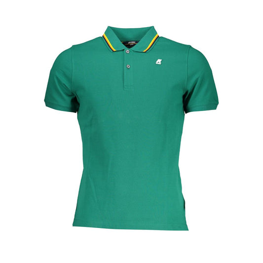 K-WAY Green Cotton Polo Shirt