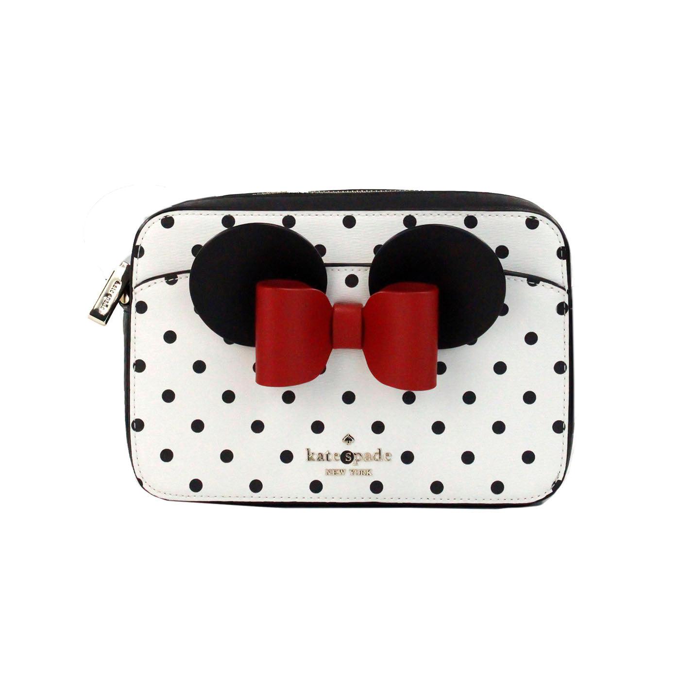 Kate Spade Disney Minnie Mouse Polka Dot Printed PVC Crossbody Camera Bag - PER.FASHION