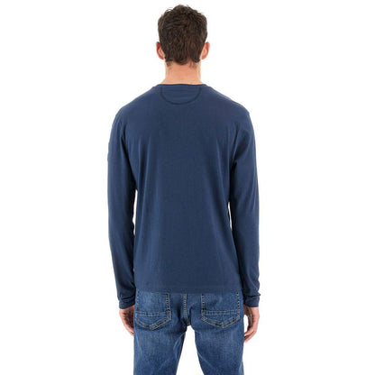 La Martina Blue Cotton T-Shirt - PER.FASHION
