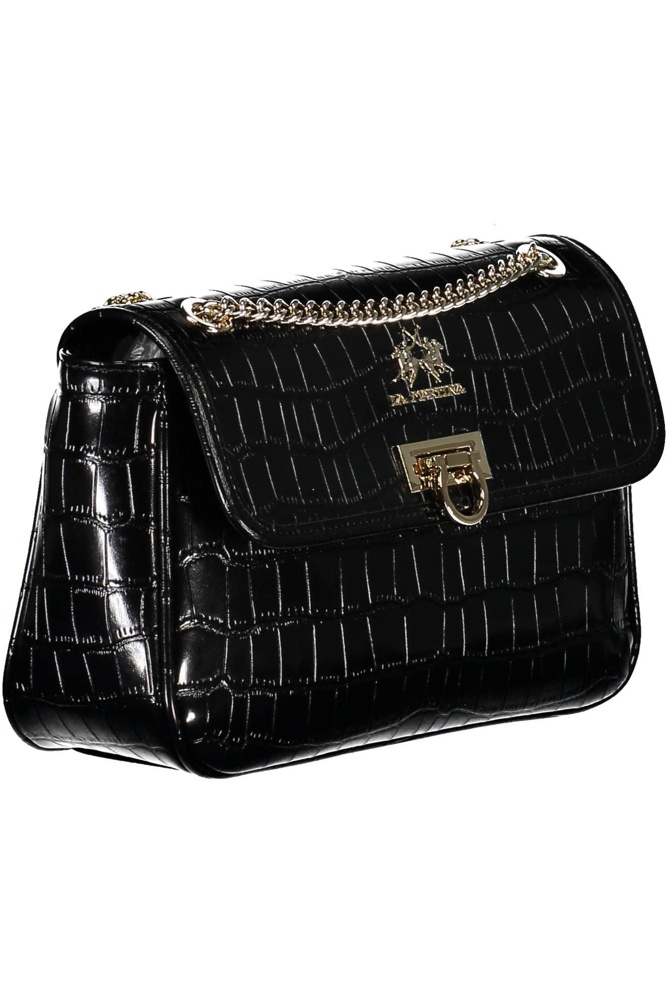 La Martina Elegant Chain Shoulder Bag with Contrasting Accents - PER.FASHION