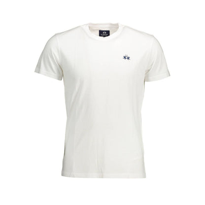 Шикарная футболка La Martina с круглым вырезом и вышивкой