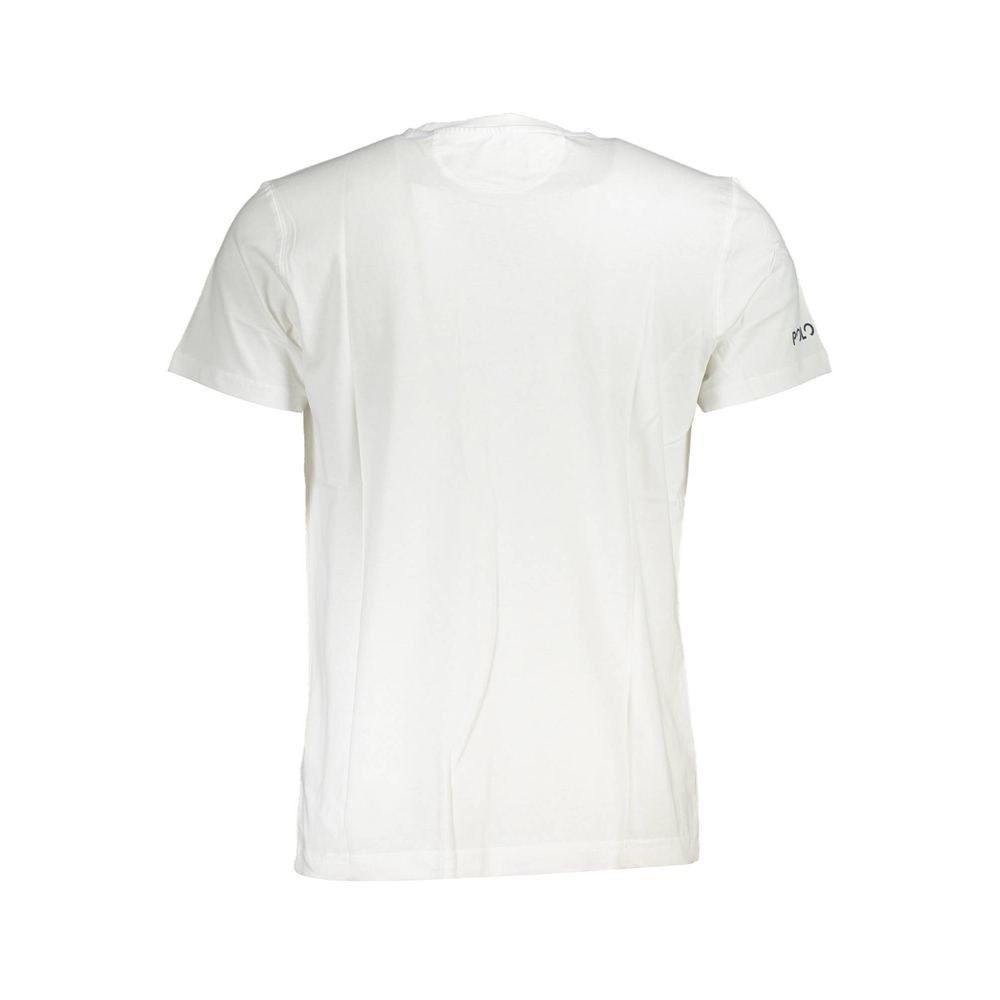 T-shirt bianca elegante La Martina con stampa iconica