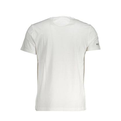 La Martina Элегантная белая футболка с вышивкой