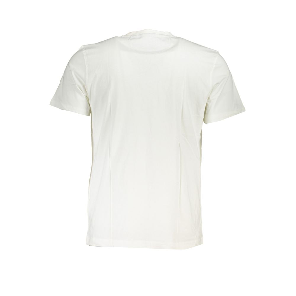 T-shirt girocollo bianca chic La Martina con stampa logo