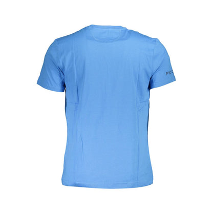 Синяя хлопковая футболка La Martina Regal с классическим принтом