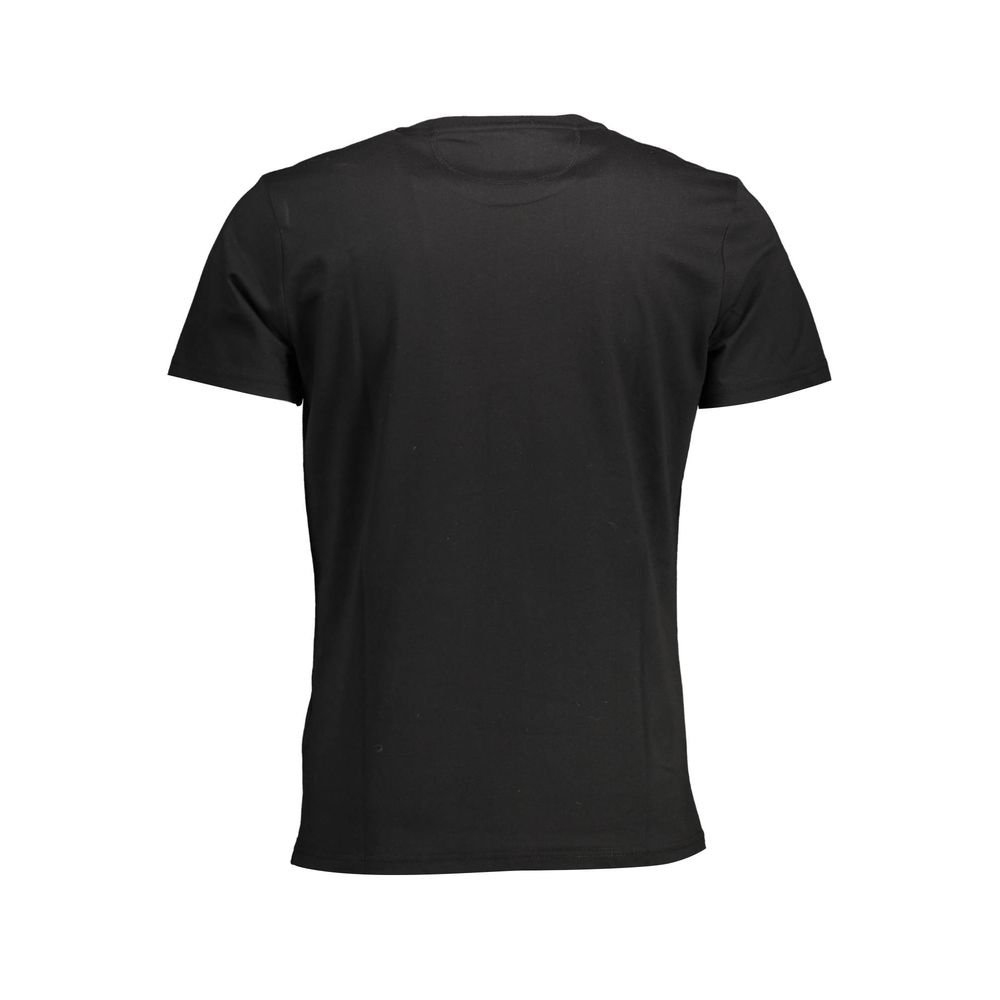 T-shirt La Martina elegante nera girocollo in cotone