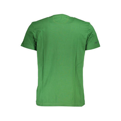 T-shirt La Martina Elegante in cotone verde con stampa iconica