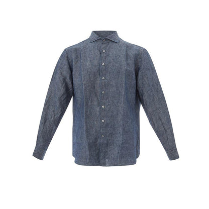 Lardini Blue Flax Shirt - PER.FASHION